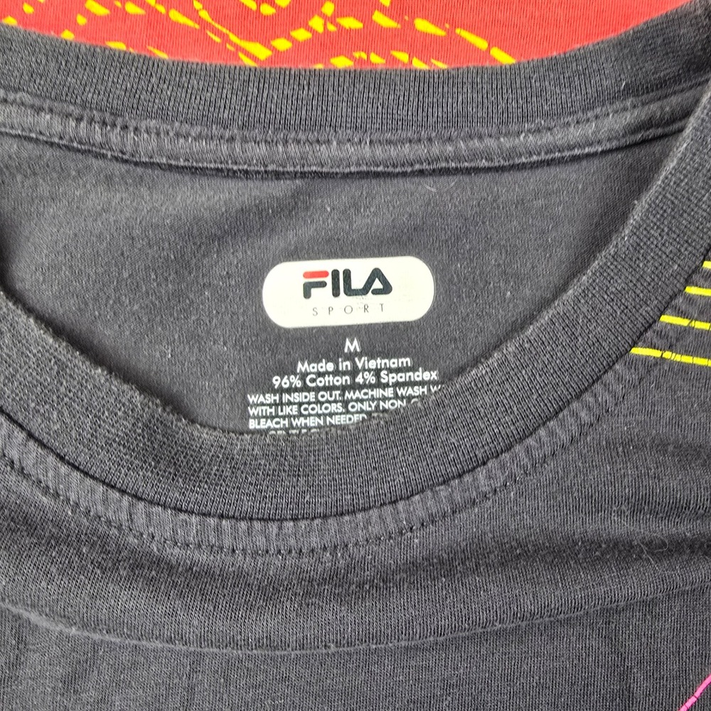 Fila Sport Womens Graphic T-Shirt Bundle Set of 3 Red Grey Pink Size Medium - Picture 3 of 12